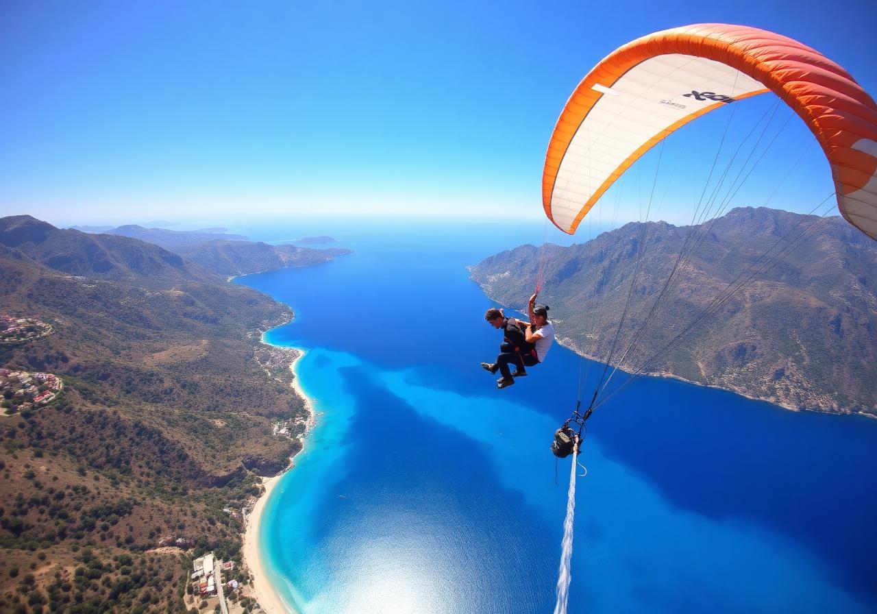 Paragliding over Ölüdeniz